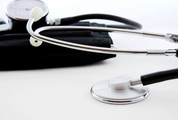 stethoscope in a white background - this picture is used in article for omega-3 benefits for high blood pressure