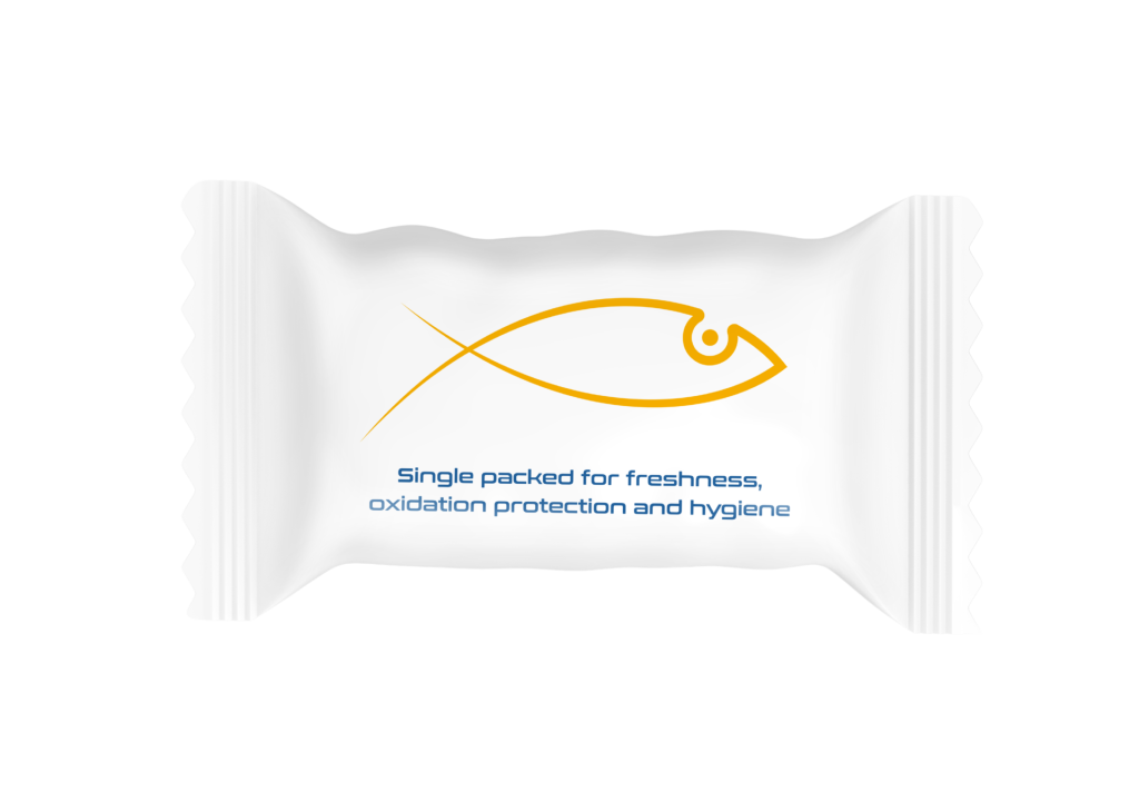 MVS Omega-3 innovative single capsule packaging wrap
