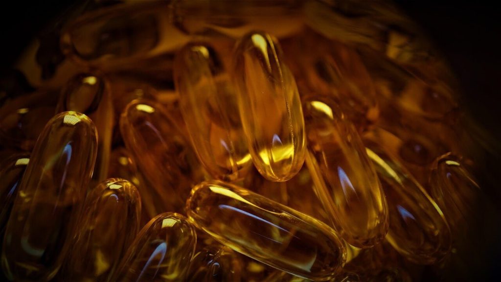omega-3 fish oil softgels
