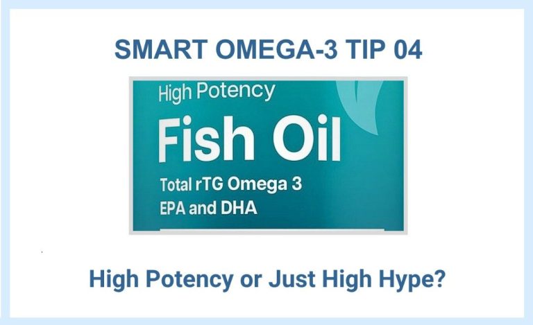 SMART omega-3 tips by MVS PHARMA for supplement potency