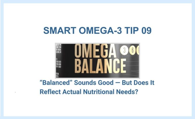 SMART omega-3 tip for balanced supplement by MVS PHARMA
