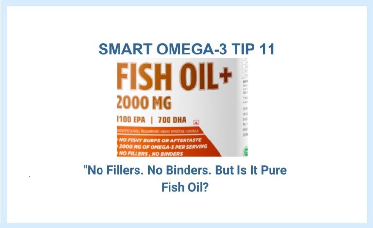SMART MVS OMEGA-3 TIP 11 "No Fillers. No Binders. But Is It Pure Fish Oil?"