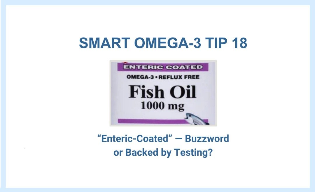 MVS SMART omega-3 tips on enteric coated label lie
