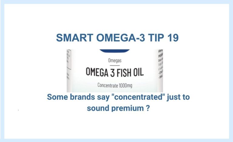 MVS SMART omega-3 tip on concentrated quote on label lie
