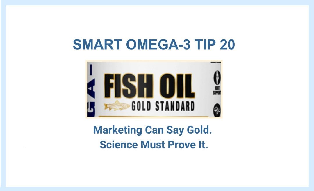 MVS SMART omega-3 tip on marketing misleading label