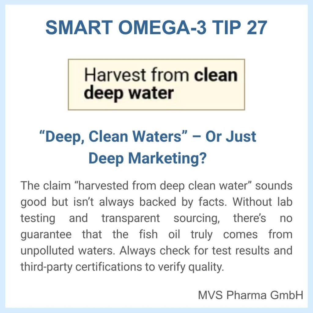 SMART MVS OMEGA-3 TIPS: for misleading marketing