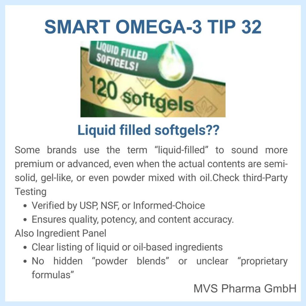 SMART MVS OMEGA-3 TIPS: for misleading marketing of fish oil supplements