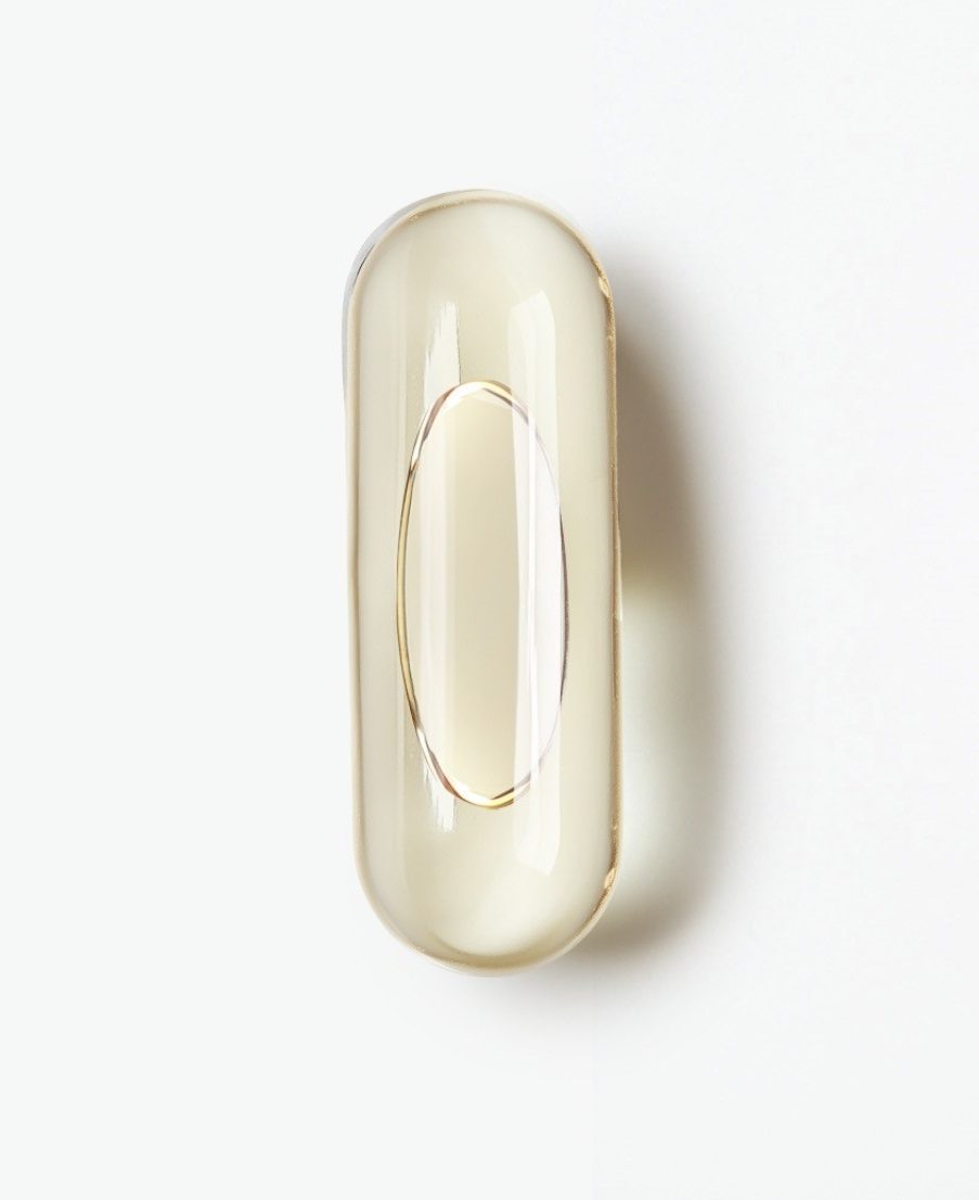 MVS Omega-3 capsule on white background