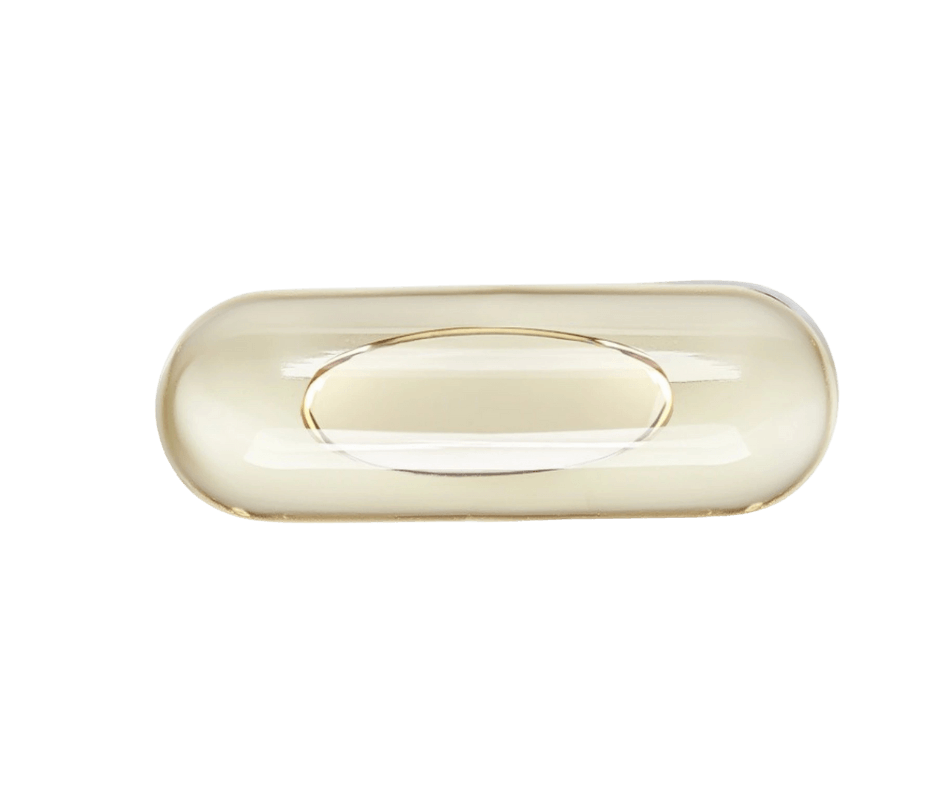 MVS Omega-3 single capsule on transparent background